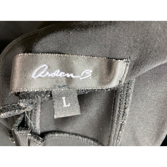 Vintage Arden B Black Corset Midi Dress Large Pinup Stretch Retro Sexy Y2K‎ Goth - Picture 5 of 5